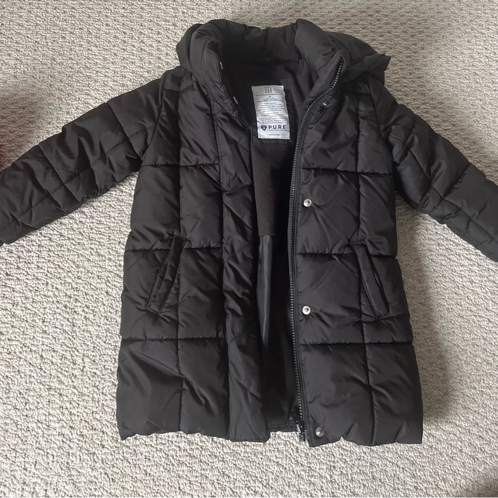 GAP Black Girls Puffer Jacket 4T